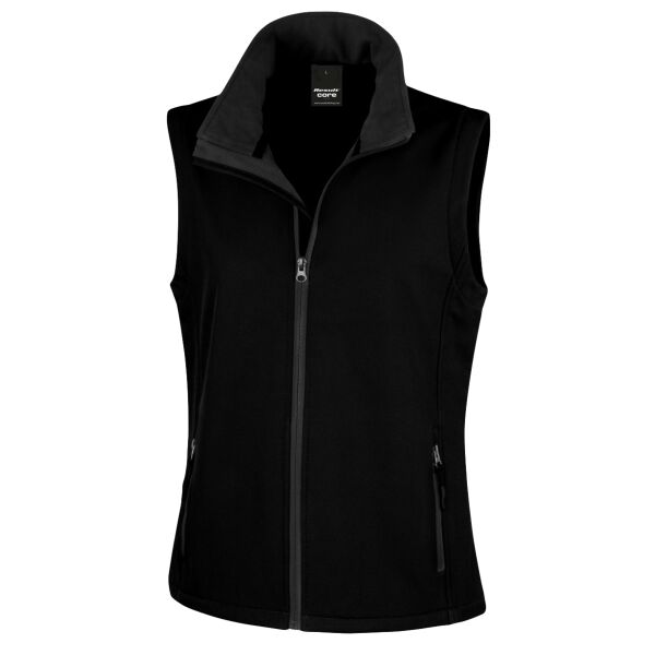 Ladies' Printable Softshell Bodywarmer with Recycled Fleece Inner Thumbnail
